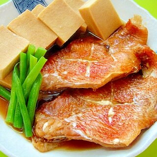 赤魚と高野豆腐の煮付け